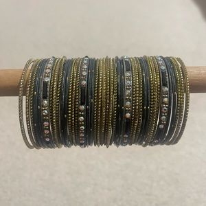 Black and Gold Bangles